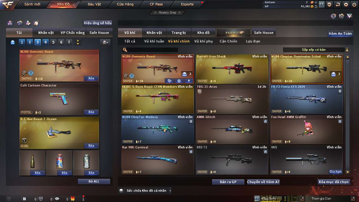 shop acc cf uy tin gia re